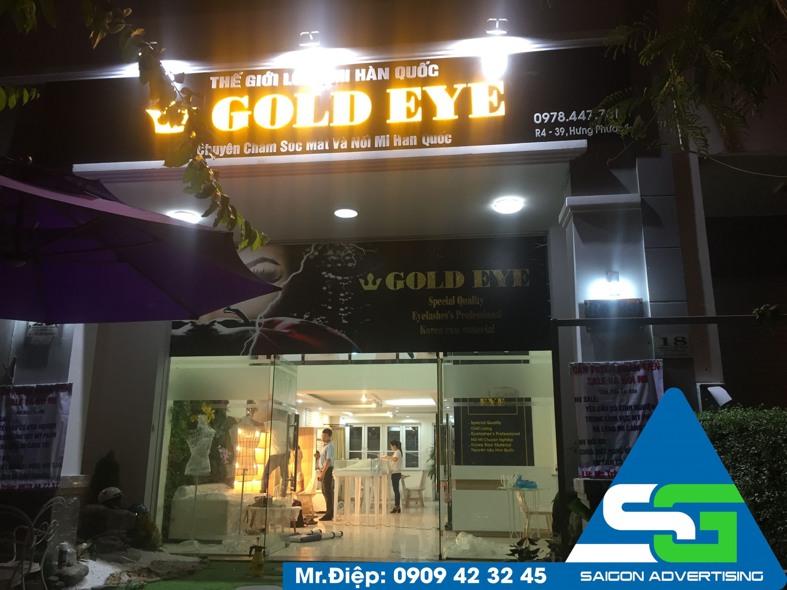 Làm biển hiệu Gold Eye