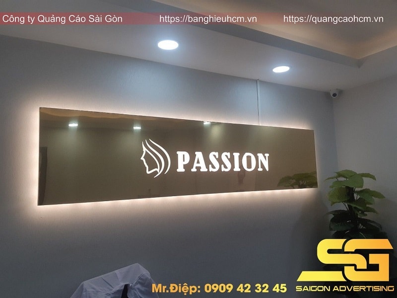 thi công bảng hiệu quảng cáo Passion giá rẻ tại quận 7